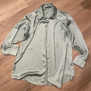 S Light Green Zara Button Down - Worn once or twice